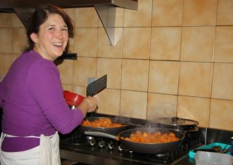 en cuisine  pour du potiron sauté!