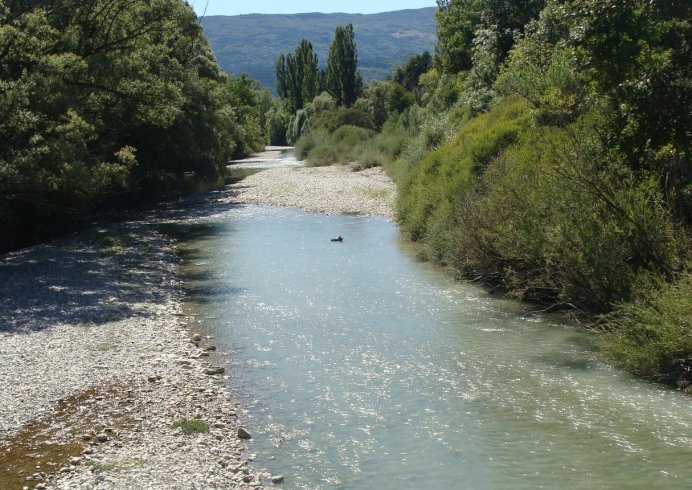 la rivière BUECH à Aspremont la rivière BUECH à Aspremont