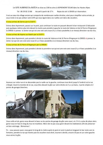 un mini plan pour bien arriver ! un mini plan pour bien arriver !