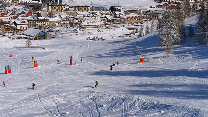 station ski enneigée