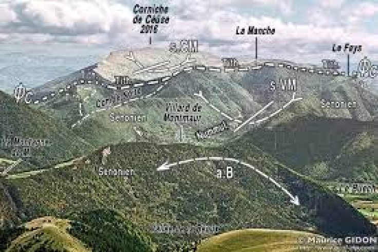 plan topo  montagne de Céüse