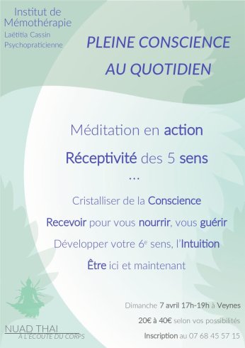 atelier de pleine conscience Veynes atelier de pleine conscience Veynes